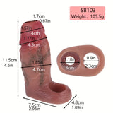 S8103 Silicone Simulation Hollow Penis Sleeve With Penis Ring