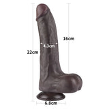 8.5'' Sliding Skin Dual Density realistic Dildo With Balls