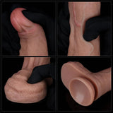 8.5'' Dual Density Silicone Cock Dildo