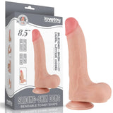 8.5'' Sliding Skin Dual Density realistic Dildo With Balls