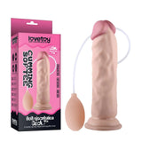 8.5" Realistic Squirting Dildo Ejaculating Dildo with Enema Bulb