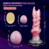 8Inch The Dog Ovipositor Dildo Erh Anal Plug with Pump