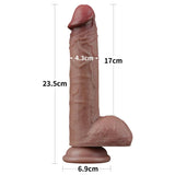 9'' Dual Density Silicone Cock Realistic Dildo with Veins