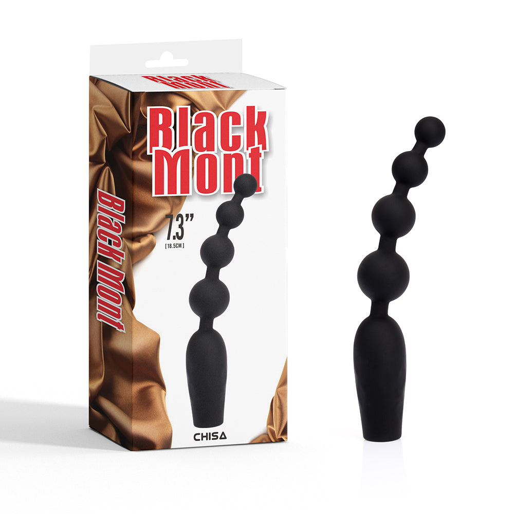 Black Mont Vibrating Anal Bumpy Bead