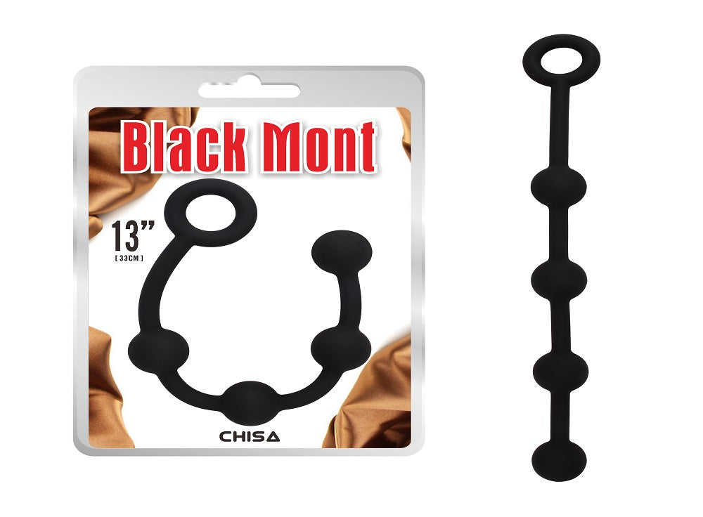 Black Mont  "P” Storm Graduated Beads