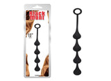 Black Mont  Anal Penetrator Graduated Beads