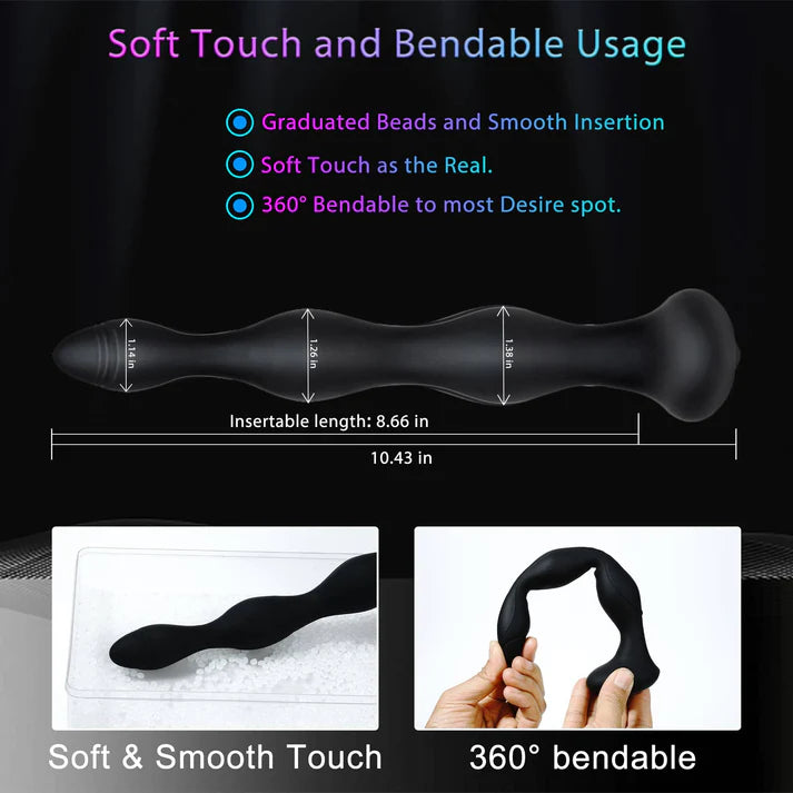 Prostate Massager Anal Beads Estim Unisex Sex Toys