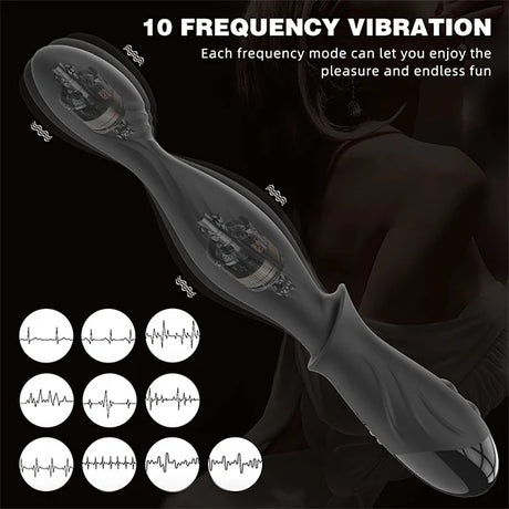 Finger Vibrating Anal Beads Handheld Prostate Massager