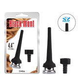 Black Mont Tapered Silicone Enema Anal Douche