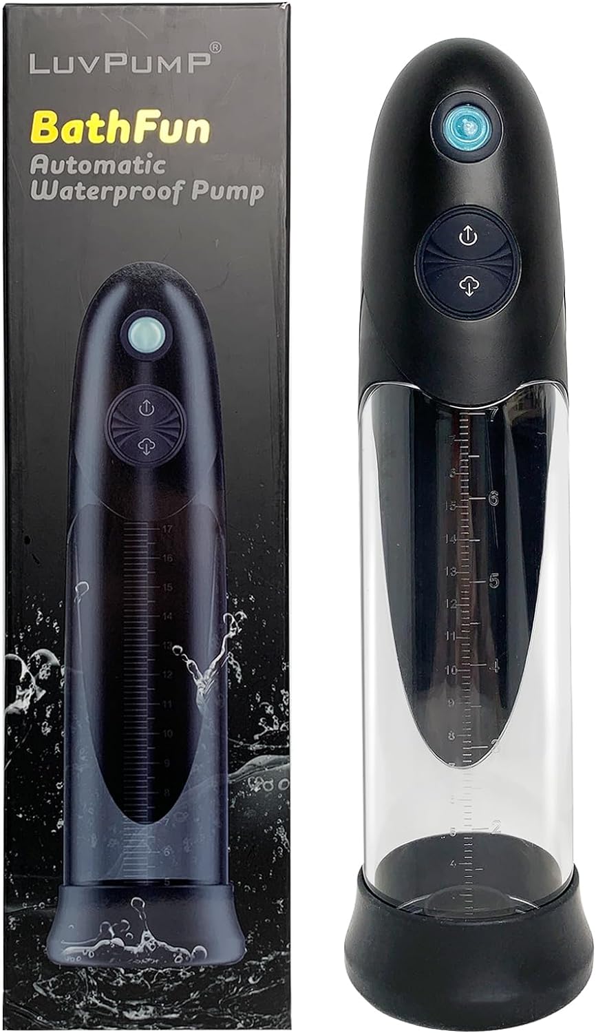 BathFun Automatic Waterproof Pump Penis Enlarger Male Masturbator