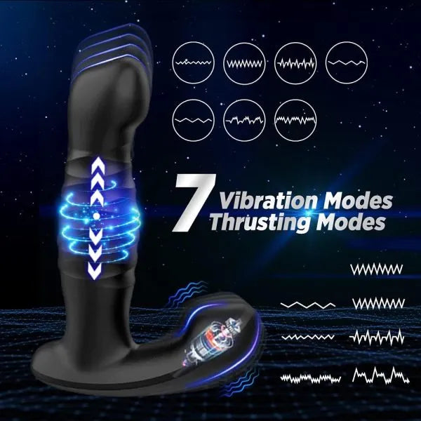 Bellows Thrusting Prostate Massager Butt Plug