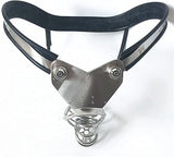 Black Emperor Hollow Cage Stainless Steel Male Chastity Belt