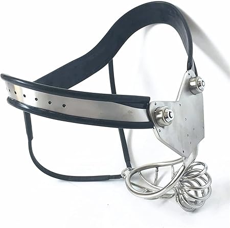 Black Emperor Hollow Cage Stainless Steel Male Chastity Belt