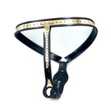 Black Emperor Titanium gold Love Shape Chastity Belt