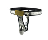 Black Emperor Saddle Male Chastity Belt with plug