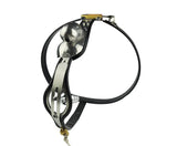 Black Emperor Saddle Male Chastity Belt with plug