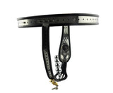 Black Emperor Saddle Male Chastity Belt with plug