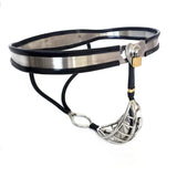 Black Emperor Stainless Steel Male Chastity Belt With Defecation Hole