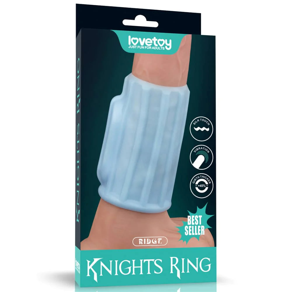 Knights Ring Penis Sleeve Vibrating Cock Ring +45% Girth