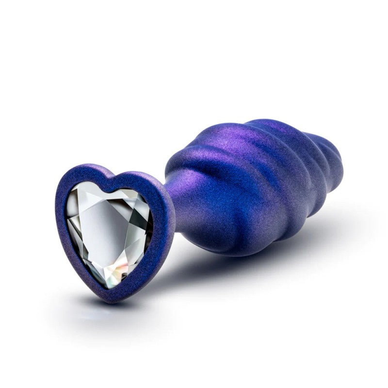 Blush Anal Adventures Matrix Bumped Bling Sapphire 4.5-Inch Anal Plug