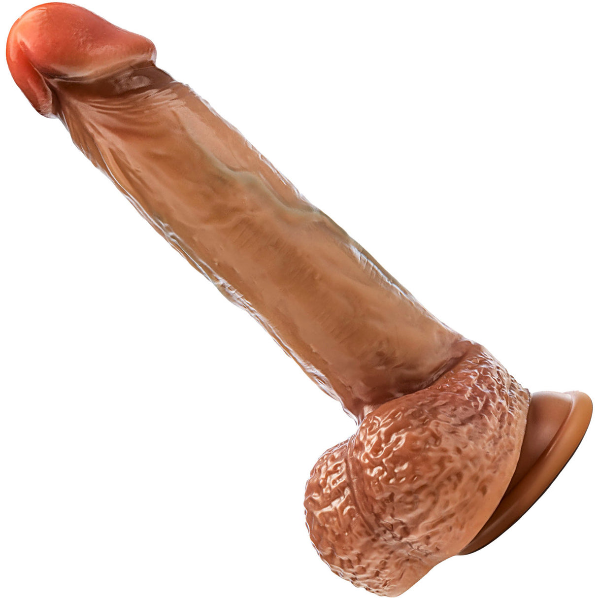 Blush Renaissance Raphael 9.5" Sliding Foreskin Dildo With Squeezable Balls Tan