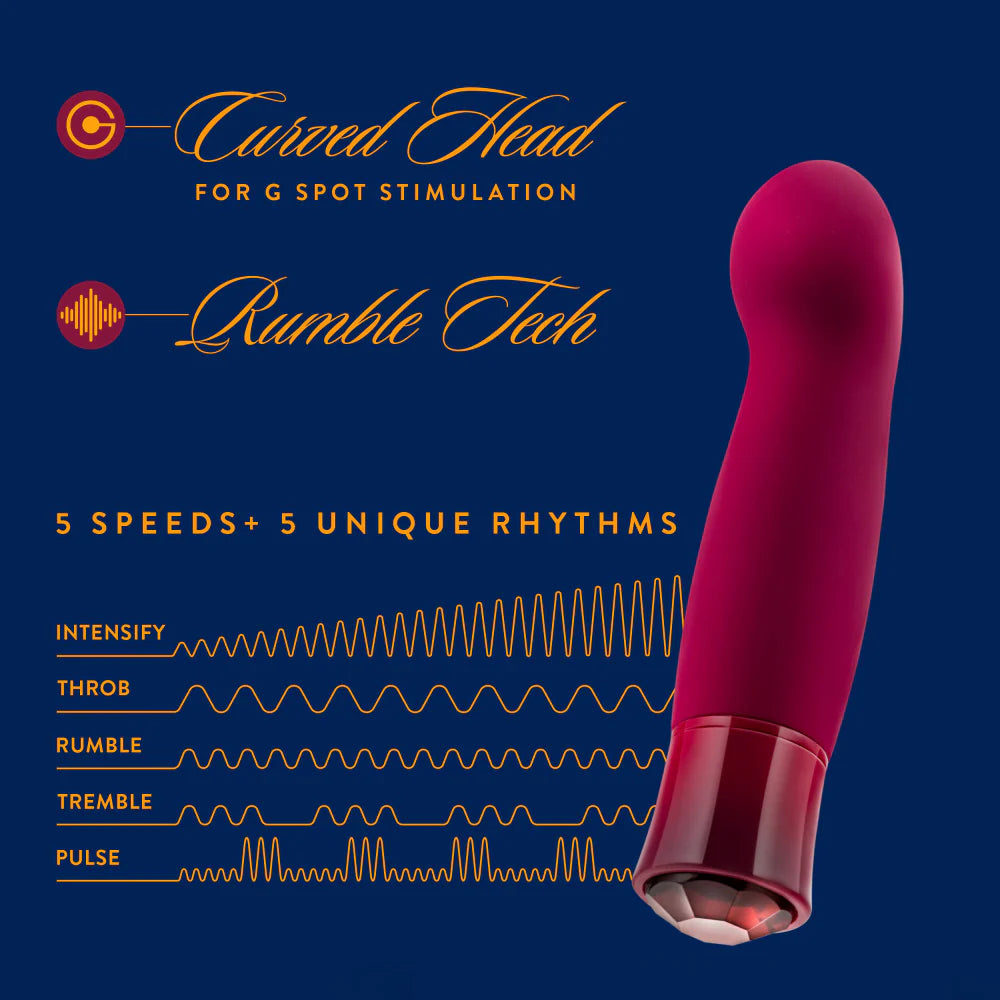 Blush Oh My Gem Garnet Classy 5.5 Inch Warming G Spot Stimulation Vibrator