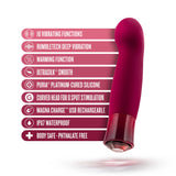 Blush Oh My Gem Garnet Classy 5.5 Inch Warming G Spot Stimulation Vibrator