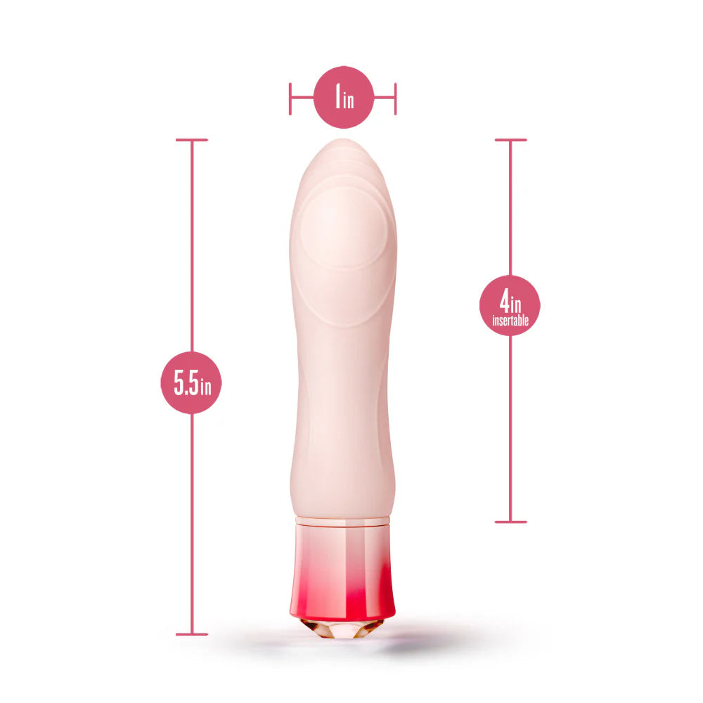 Blush Oh My Gem Morganite Elegant 5.5 Inch Warming G Spot Stimulation Vibrator