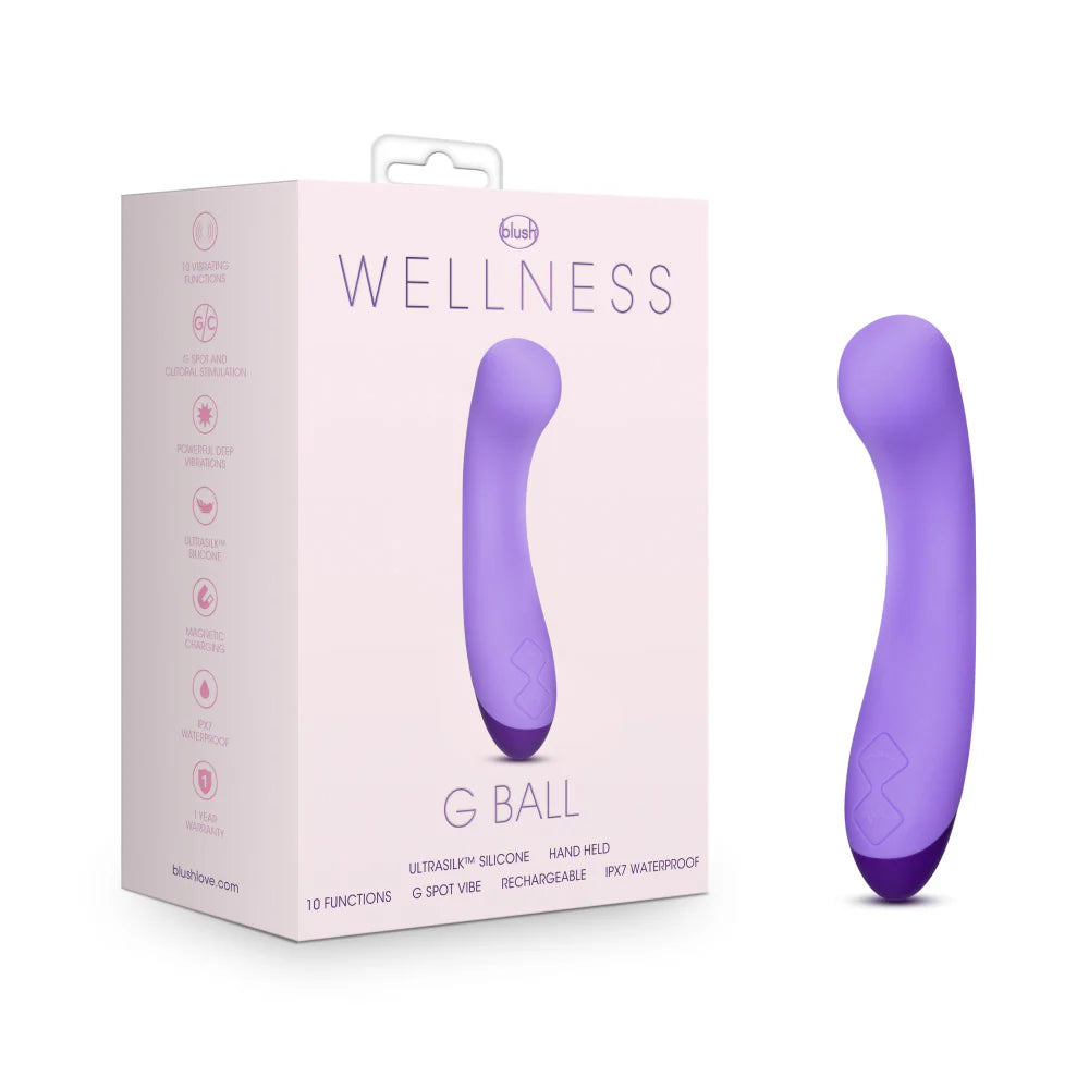 Blush™ Wellness G Ball G-Spot Purple Ultra Silk Vibrator