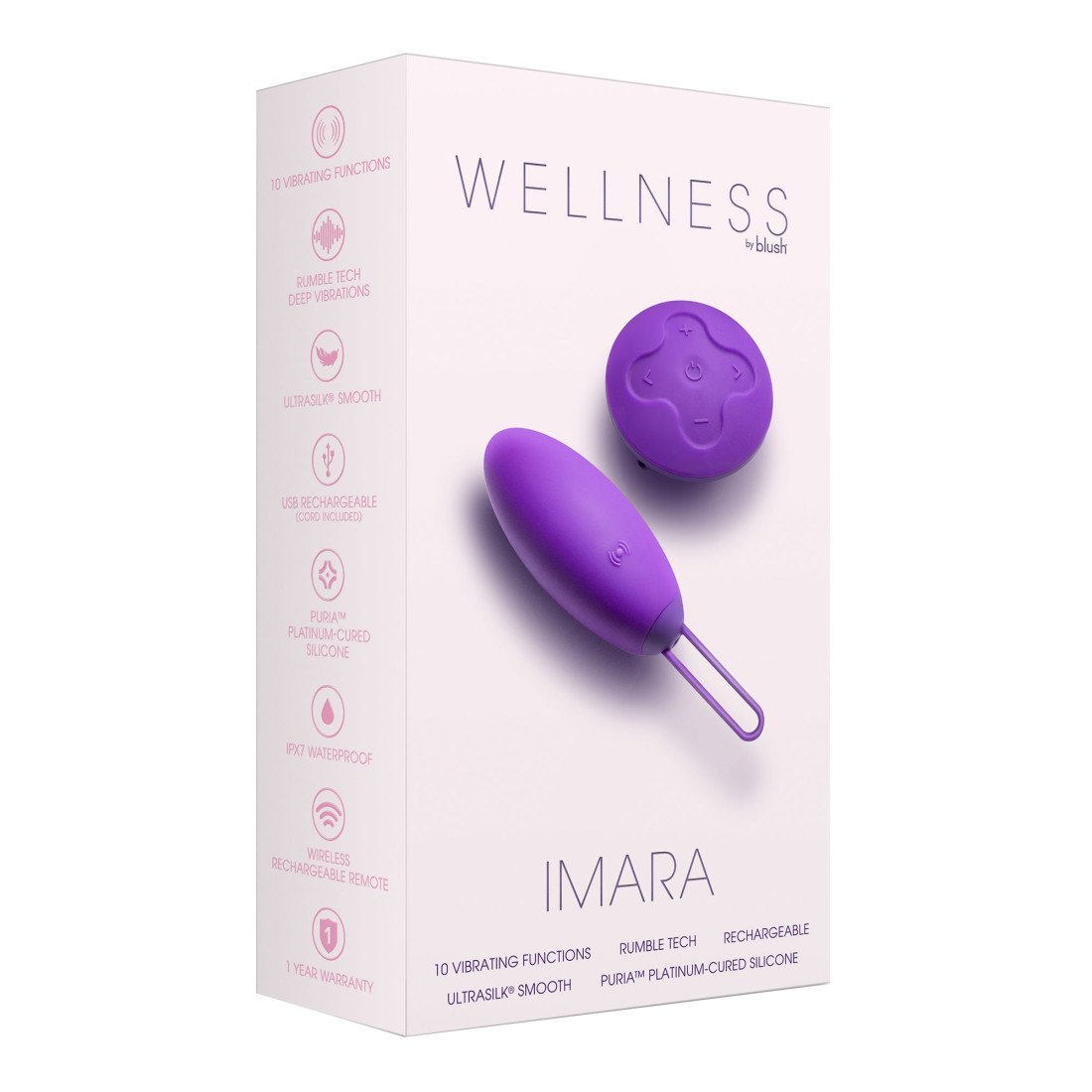 Blush™ Wellness Imara Vibrating Egg Vibrator With Remote