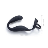 CASPION Double Cock Ring Remote Control Vibrating Perineum Prostate Massager