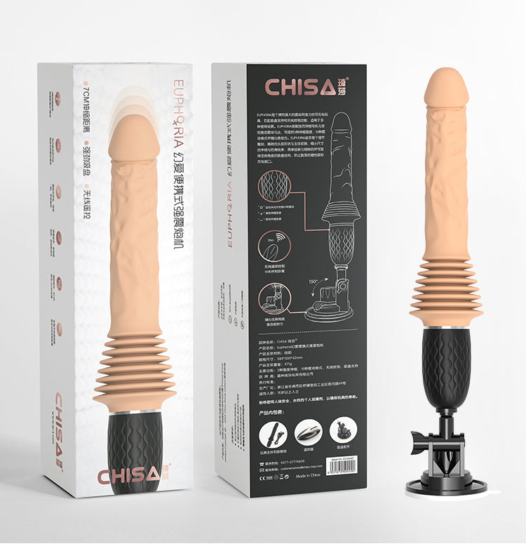 2024 New Chisa Asmodeus Thrusting Telescopic Flesh Dildo with Remote control