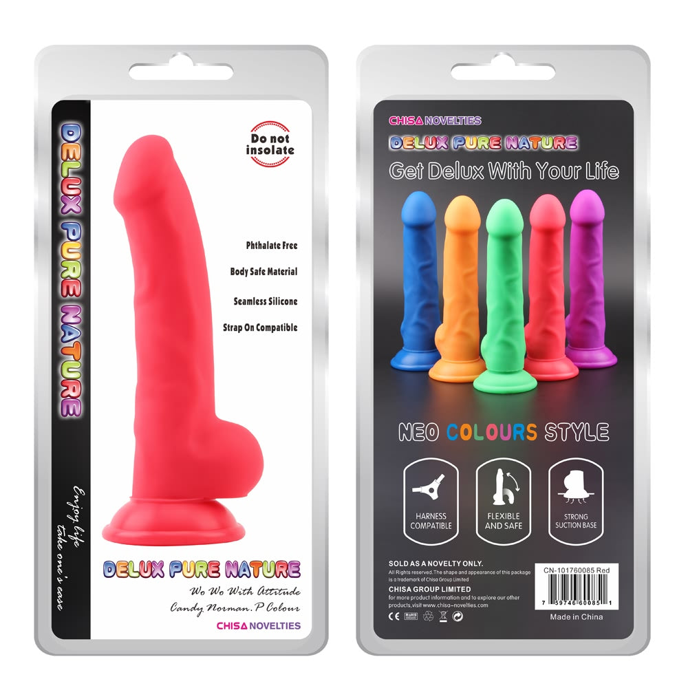 Delux Norman.P Liquid Silicone Strong Suction Cup Dildo