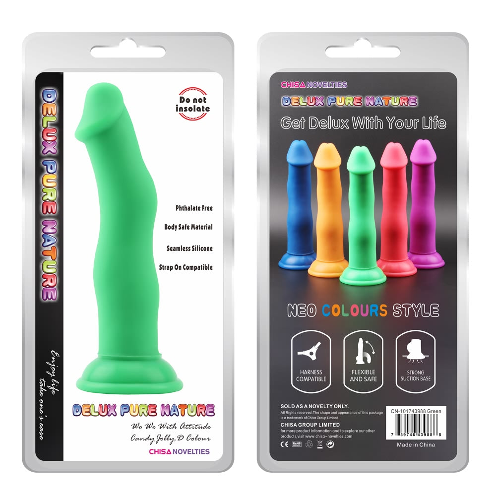 Delux Jolly.D Liquid Silicone Strong Suction Cup Dildo