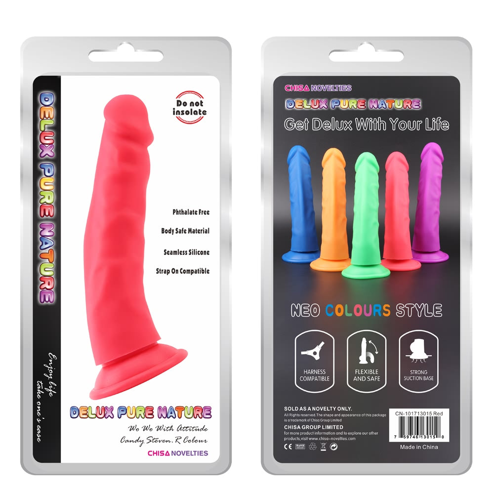 Delux Steven.  R Silicone Strong Suction Cup Dildo