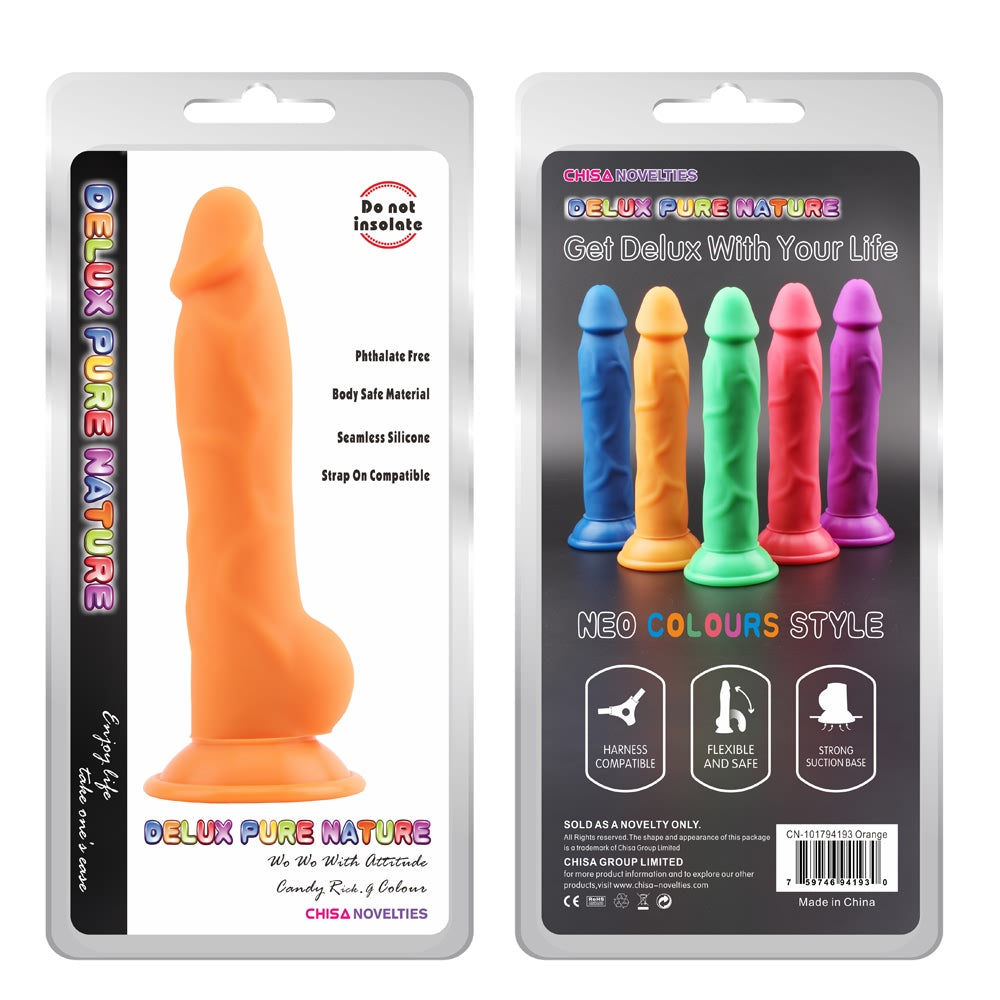 Delux Rick. G Silicone Strong Suction Cup Dildo