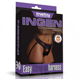 Easy adjustable Strap On Harness - Black