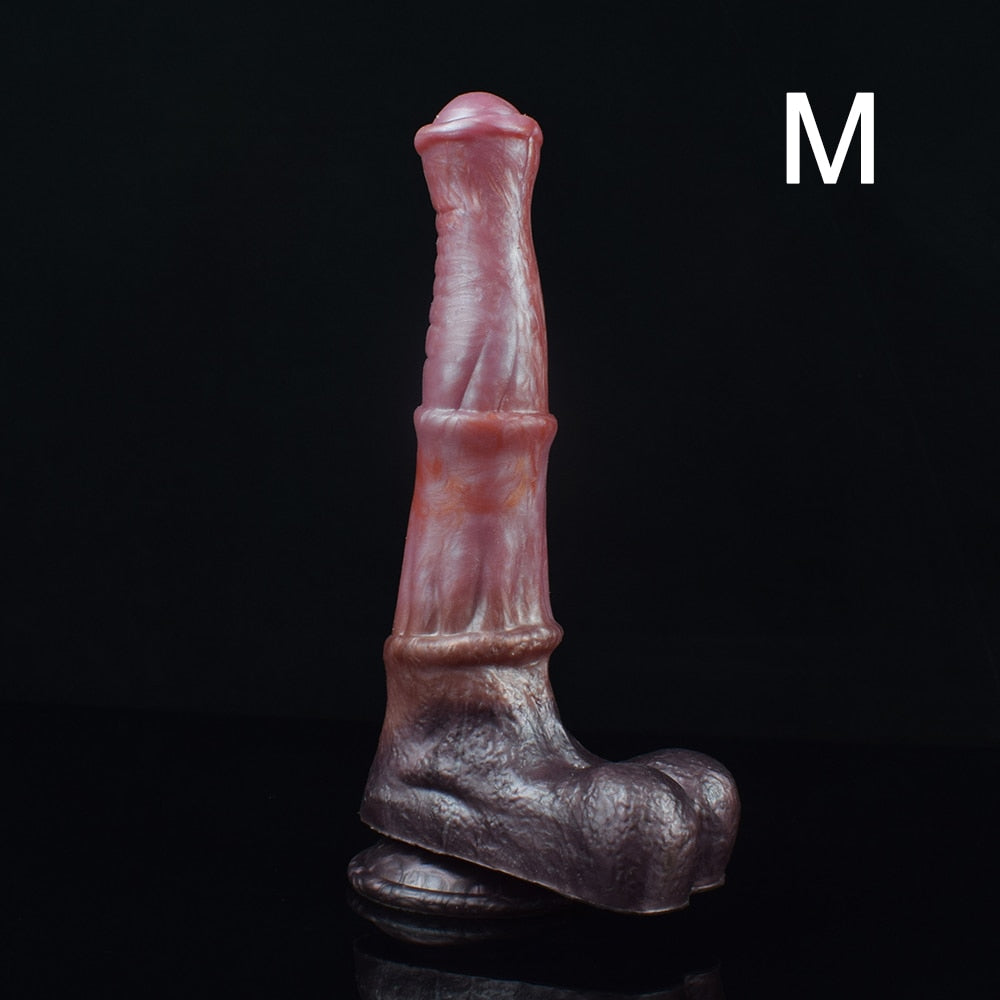 FAAK 35cm Long squirting Horse Dildo Sucker Ejaculation Penis