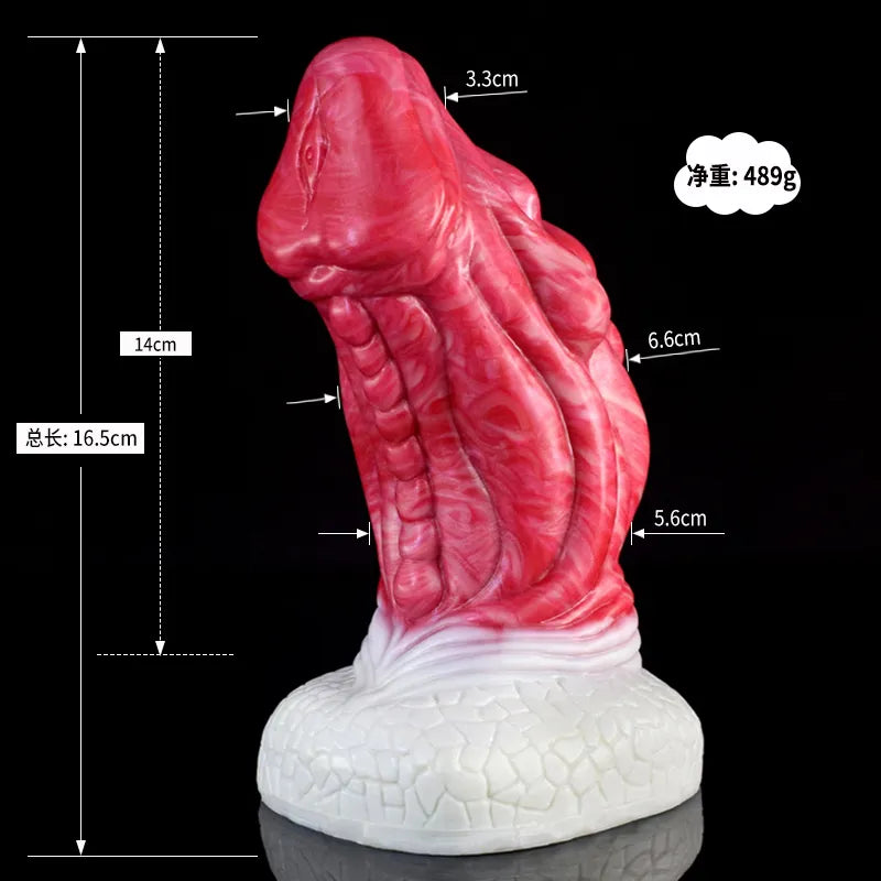 FAAK Fantasy Ejaculation Dragon Dildo Silicone Curved Squirting Penis