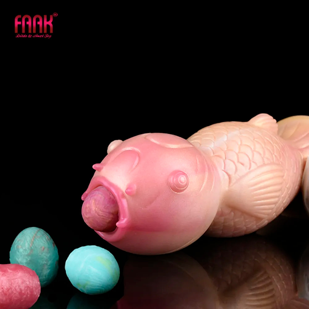 FAAK Fantasy Koi Ovipositor Anal Sex Toys Lay Eggs Dildos