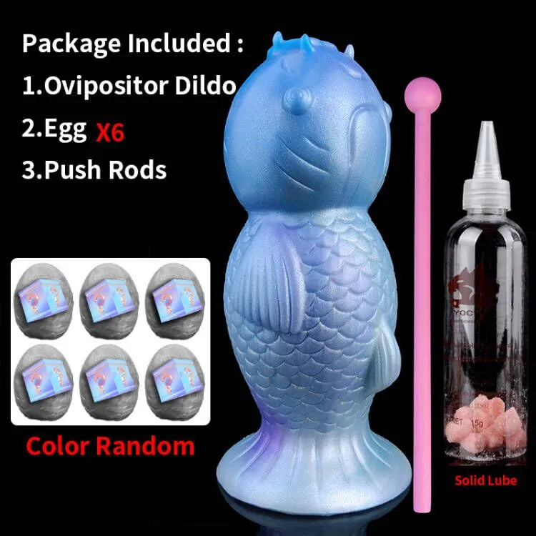 FAAK Fantasy Koi Ovipositor Anal Sex Toys Lay Eggs Dildos