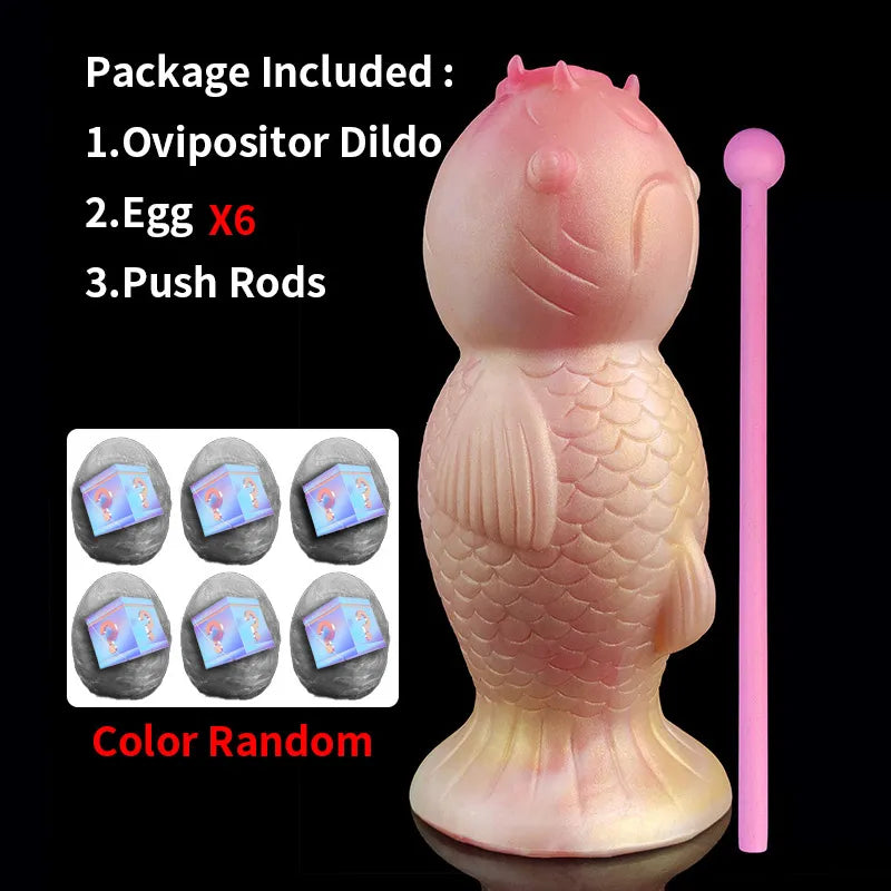 FAAK Fantasy Koi Ovipositor Anal Sex Toys Lay Eggs Dildos