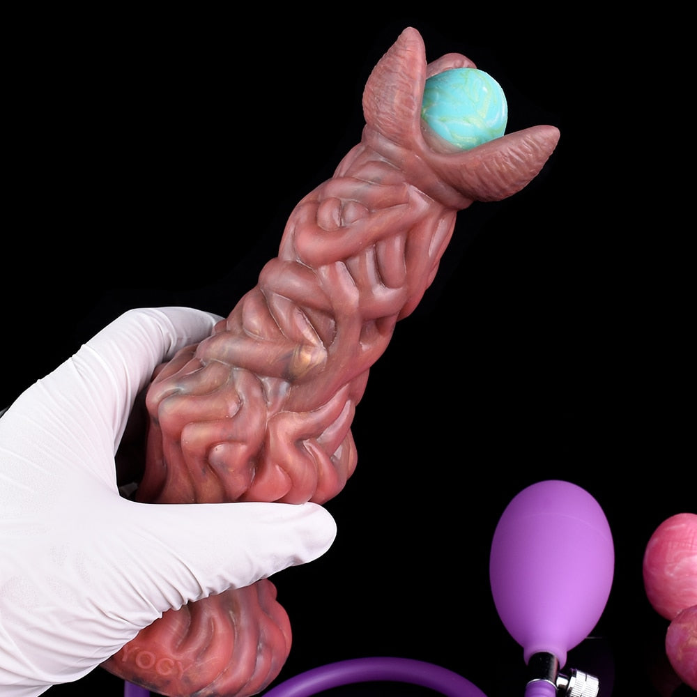 FAAK Fantasy Pneumatic Ovipositor Anal Sex Toys Lay Eggs Dildos