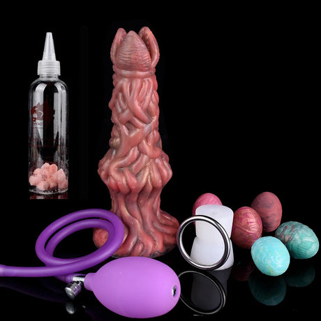 FAAK Fantasy Pneumatic Ovipositor Anal Sex Toys Lay Eggs Dildos