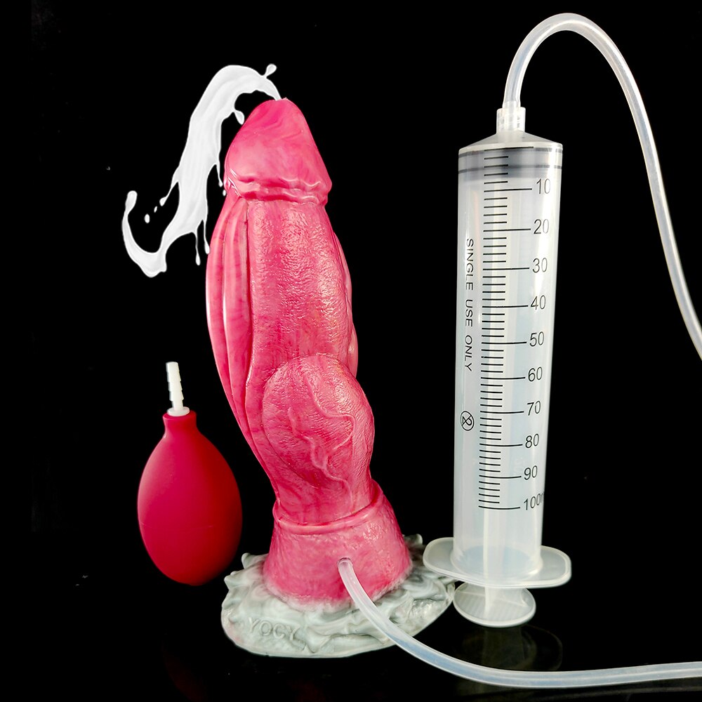 FAAK Knot Ejaculation Dildo With Suction Cup Squirting Dragon Penis