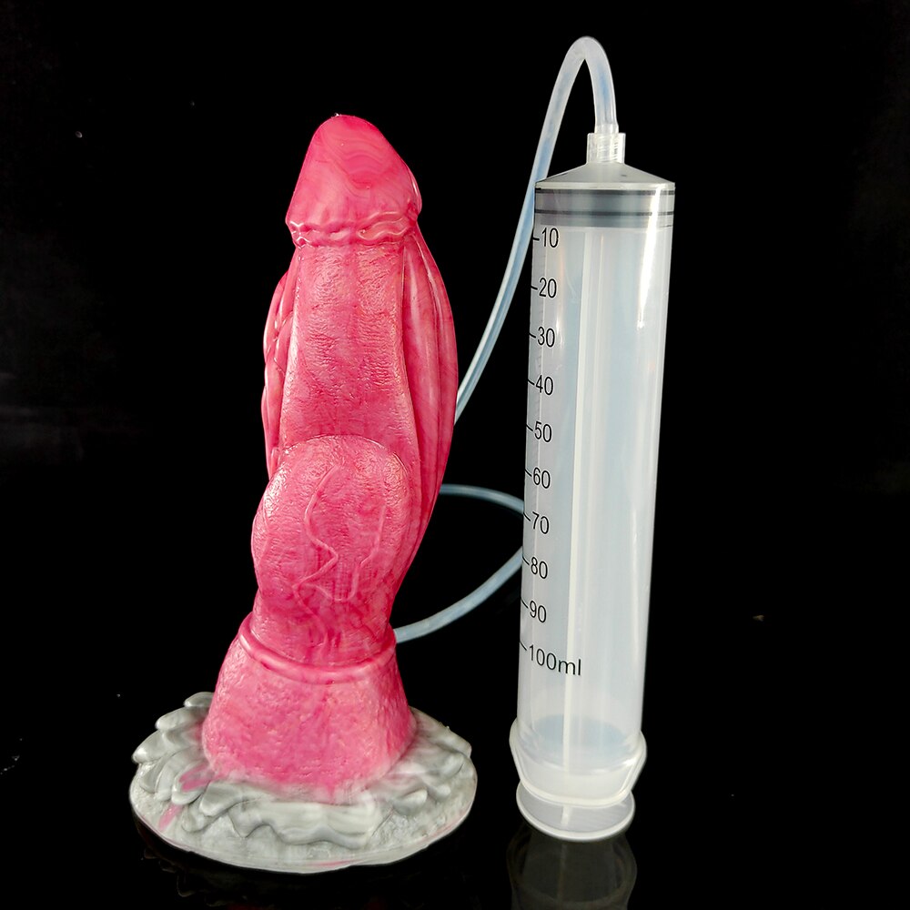 FAAK Knot Ejaculation Dildo With Suction Cup Squirting Dragon Penis