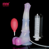 FAAK New Squirting Dildo Silicone Animal Horse Penis Spray Ejaculation Dildo