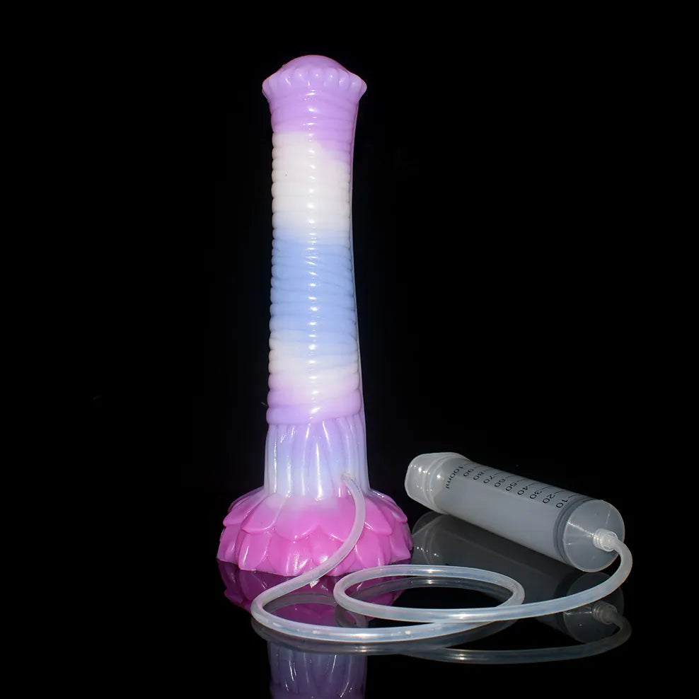 FAAK New Squirting Dildo Silicone Animal Horse Penis Spray Ejaculation Dildo