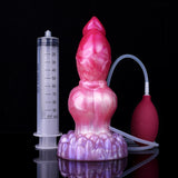 FAAK Silicone fantasy Dog Knot Squirting Penis Large Ejaculation Dildo