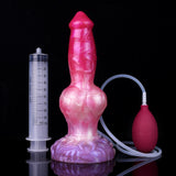 FAAK Silicone fantasy Dog Knot Squirting Penis Large Ejaculation Dildo